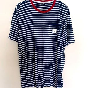 HUF Striped T-shirt XL